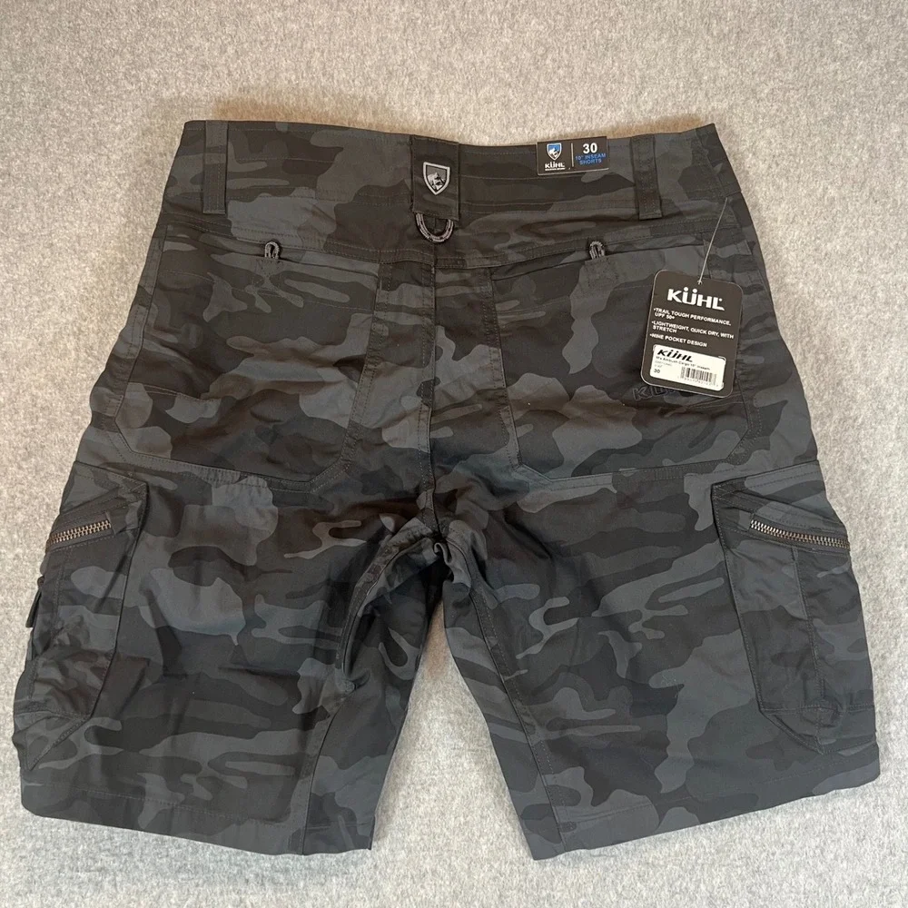 Kuhl Ambush Cargo Shorts Mens 30 Grey Camo New 5149 10